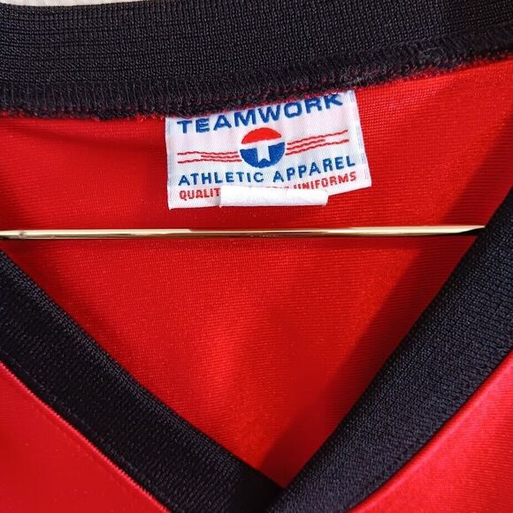 Teamwork Athletic Apparel Jersey Men's Large Red V-Neck Cardinals - Picture 3 of 6